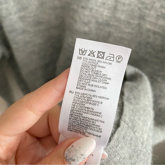 Reiss Hamlet Crew Neck Jumper, Grey - Picture 5 of 10